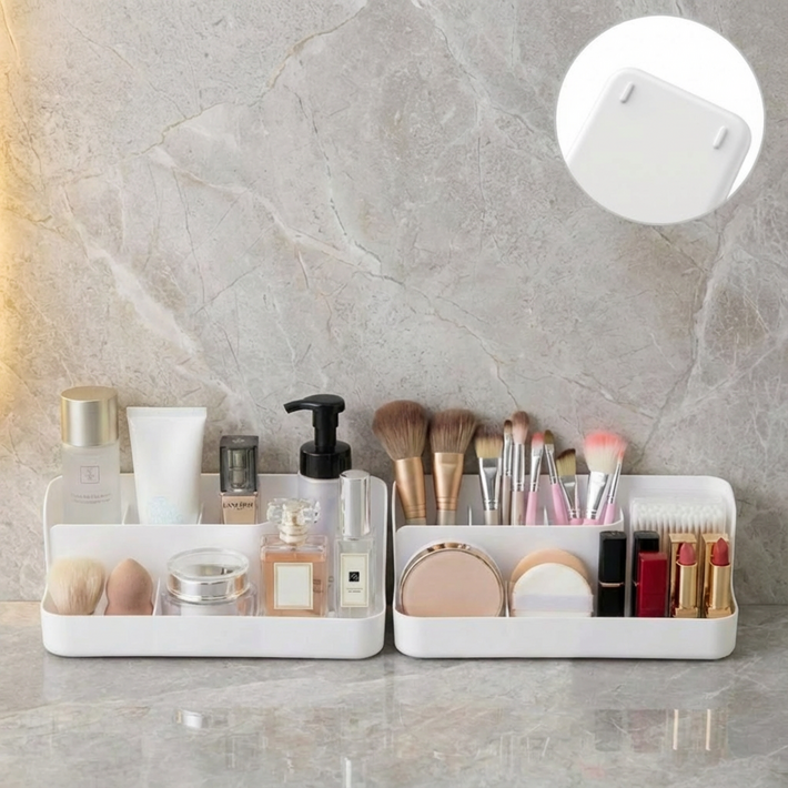 길상마켓 화장대 정리 트레이 기초 메이크업 분리 수납함