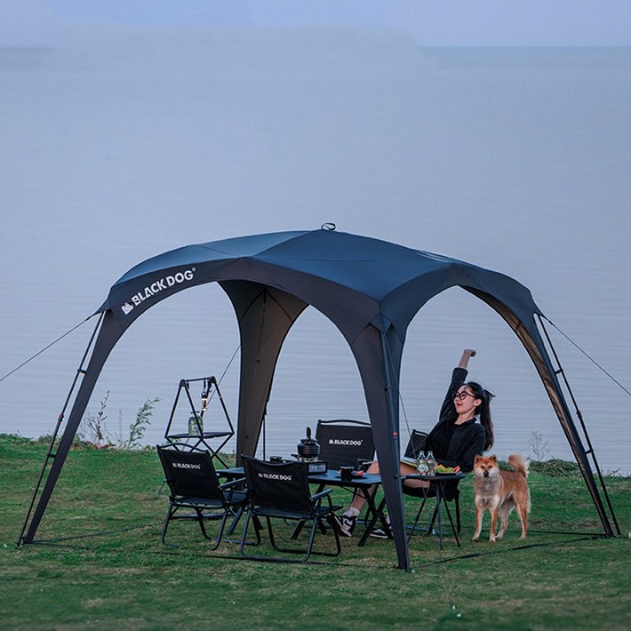 Blackdog 원터치 캐노피 돔 타프 스크린 차양 야외 그늘막 텐트