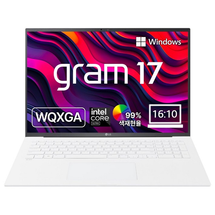 LG전자 2024 그램 17 코어Ultra5 인텔 14세대, 스노우 화이트, 256GB, 8GB, WIN11 Home, 17Z90SUGR56K