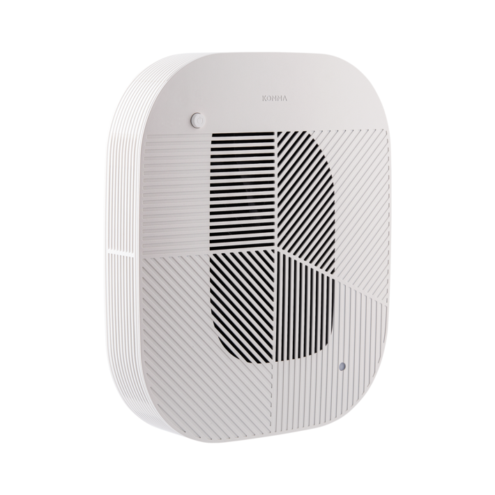 콤마 공기청정기 로브 벽걸이형 안방 아이방 소형, 크림화이트