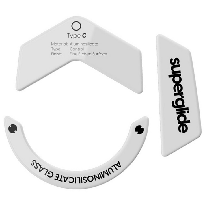 펄사 로지텍 G502X 전용 슈퍼글라이드 글라스 마우스 피트 TypeC 무광, 화이트, L5XSGW2