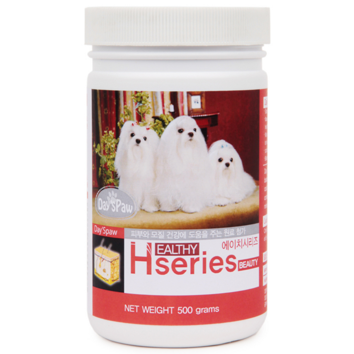 데이스포 강아지 에이치시리즈 영양제, 500g, 피부피모, 1개
