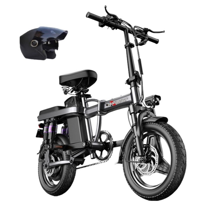 붐고 접이식 전기자전거 접이식자전거 자전거 출퇴근 고출력 미니벨로 48V 전동, 기본형 x 8단 충격 흡수, 스틸