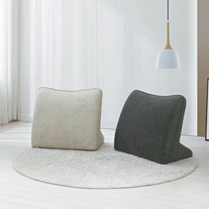 따숨마루 돌쇼파용 삼각 등받이 쿠션 빵빵한 쿠션감 쇼파와 침대 허리받침 쿠션, 베이지그레이