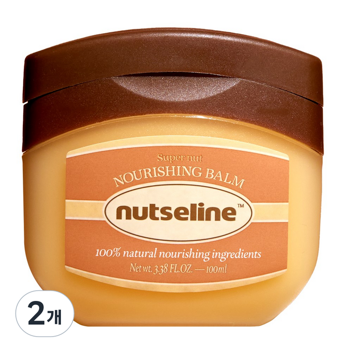 넛세린 슈퍼 넛 너리싱 밤 네이처 168시간 보습력 지속 수분가득 멀티밤 식물성 바세린 리프팅임상, 100ml, 2개