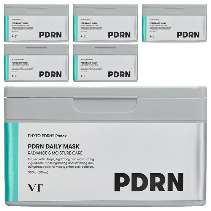 브이티코스메틱 PDRN 데일리 마스크, 30매입, 6개
