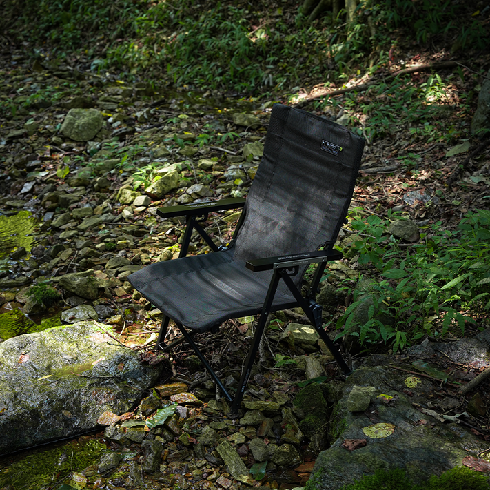 폴라리스 메쉬 의자 X2 실렌티움 릴렉스 각도조절 체어 캠핑