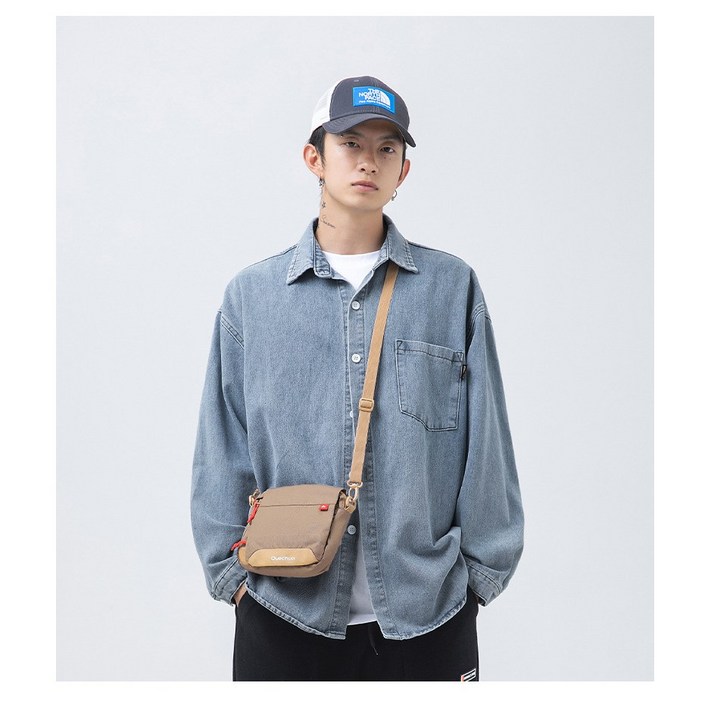 유루 남녀공용 클래식 데님 셔츠 J3592