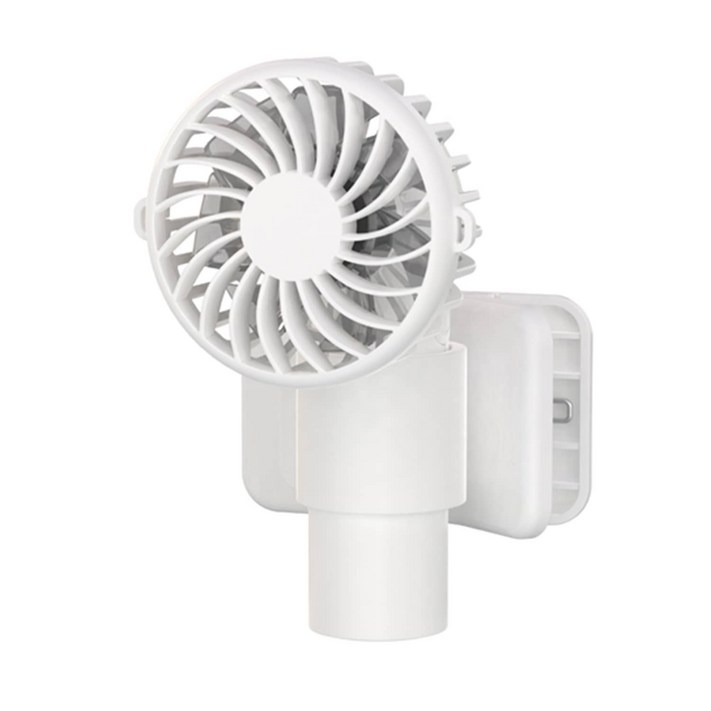 YGGDRAVA 휴대용 클립형선풍기 USB 미니 무선 저소음 핸디선풍기, 흰색, KLXTDQ261FW2003