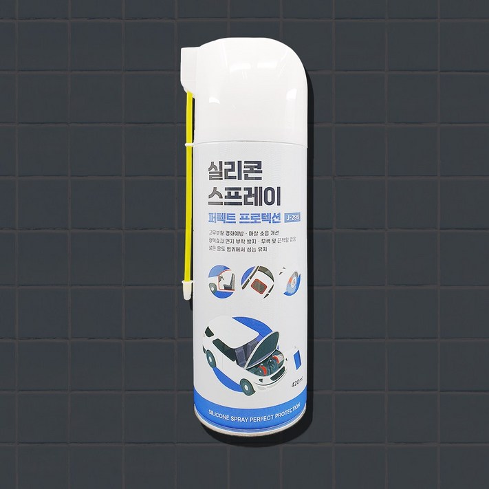J299 실리콘스프레이 퍼펙트 프로텍션 420ML 정우케미칼 고무보호제 플라스틱보호제 실리콘구리스 플라스틱복원제 실리콘 노즐 일체형 윤활제