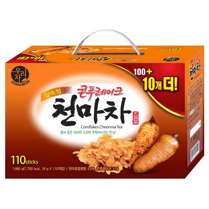 우리차 콘푸레이크 천마차, 18g, 110개입, 1개 우리차 콘푸레이크 천마차, 18g, 110개입, 1개