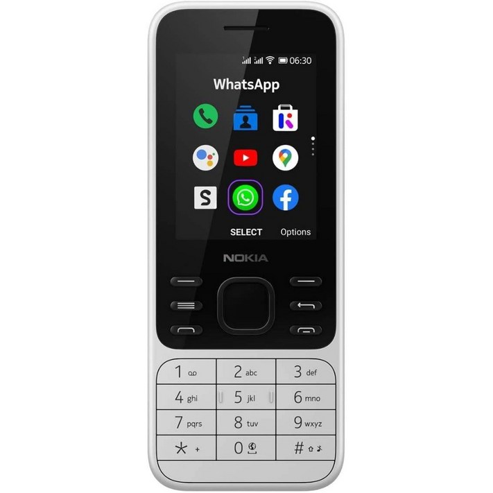 노키아 6300 4G 언락 듀얼 SIM WiFi 핫스팟 소셜 앱 구글 지도 및 어시스턴트 파우더 화이트 노키아 6300 4G 언락 듀얼 SIM WiFi 핫스팟 소셜 앱 구글 지도 및 어시스턴트 파우더 화이트