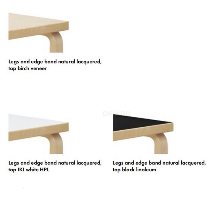 아르텍 알바 알토 버치빠른배송 80A 테이블