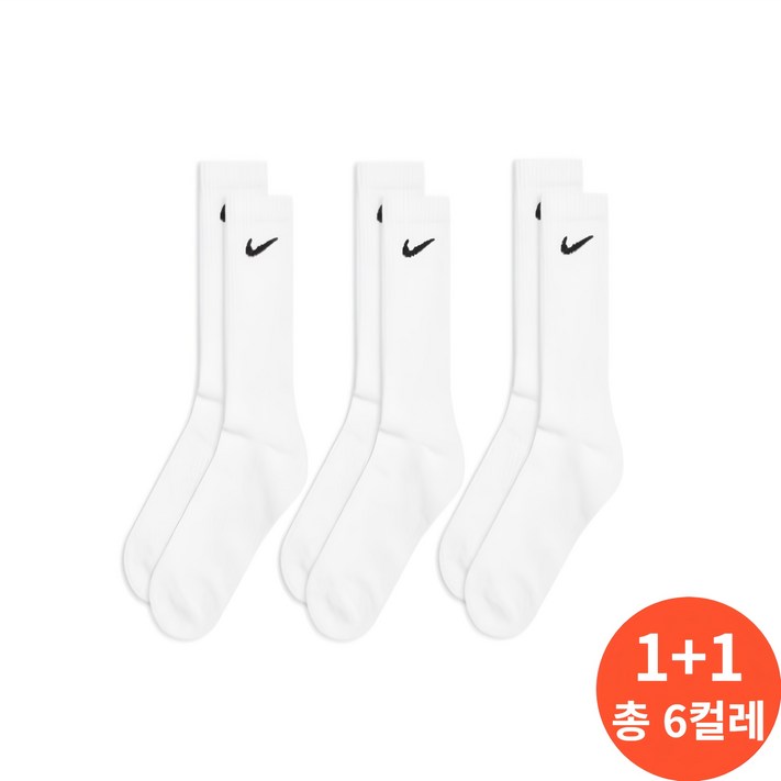 일이오 11 나이키 에브리데이 쿠션 장목양말 2팩 6세트 SX7664100, 2세트 일이오 11 나이키 에브리데이 쿠션 장목양말 2팩 6세트 SX7664100, 2세트