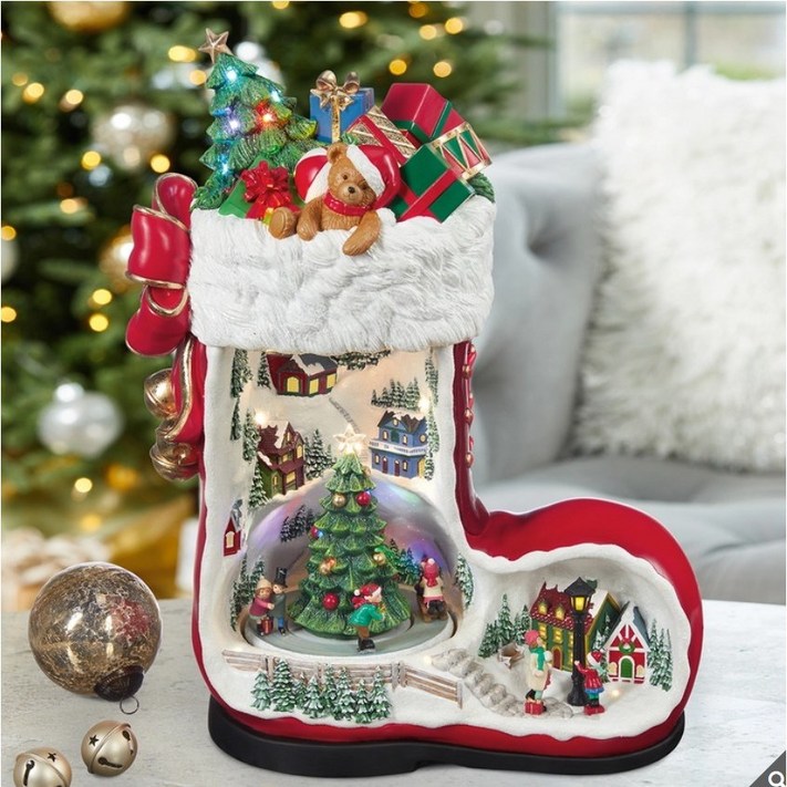 크리스마스 LED 멜로디 부츠 장식 오르골 코스트코