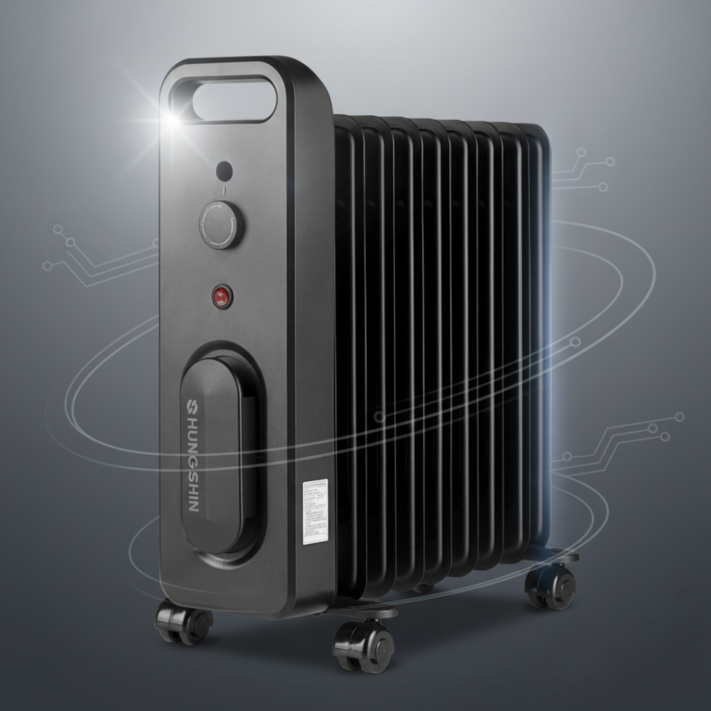 50주년 가정용EDITION 흥신 라디에이터 사무실 화장실 욕실 전기 난로 난방 ORRCY09S, 9핀1200W3평