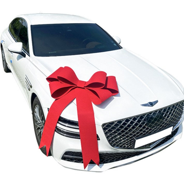 초대형 리본 80cm 빅사이즈 새차 선물 이벤트 웨딩카, 1개, 레드