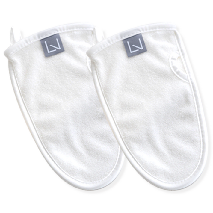 퓨어레비 천연펄프 글러브타올, 2개, 1개입, 화이트