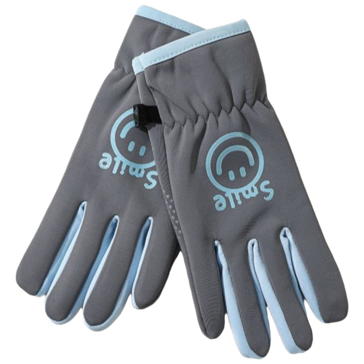 팝키즈 어린이 주니어 스마일 터치 방수 방한 장갑