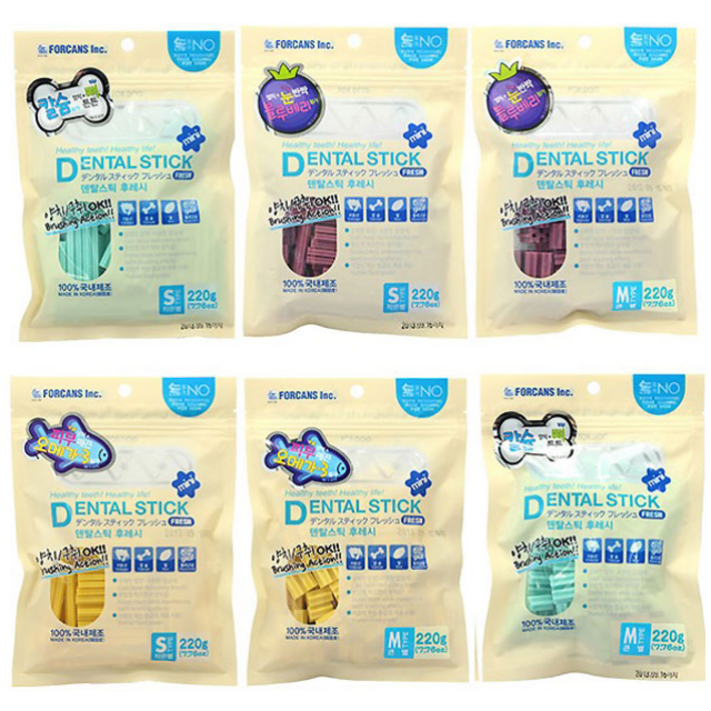 상세설명확인포켄스 덴탈스틱 작은별 큰별 220g 6종 택1, 220g, 3개
