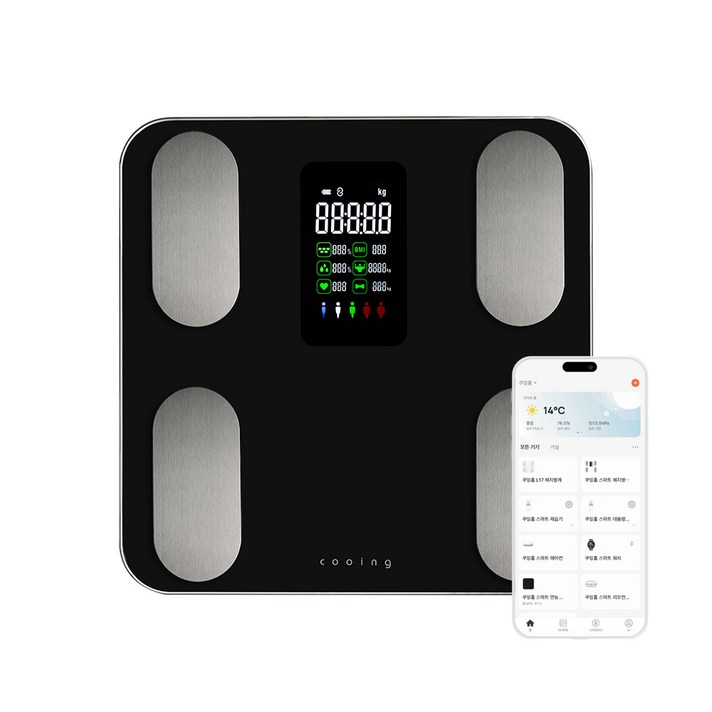 쿠잉 가정용 스마트 체성분 체지방 체중계