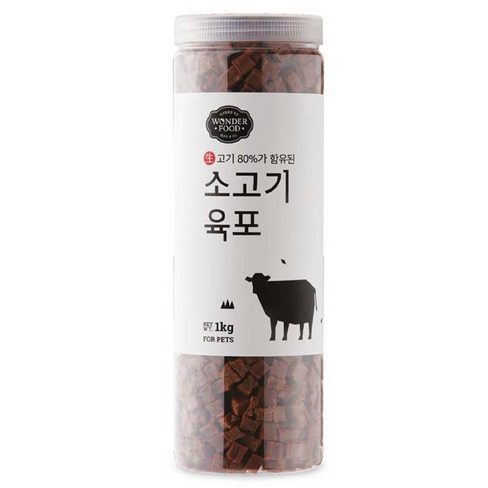 원더푸드 강아지 대용량 고기가득 담은 져키 육포 원더푸드 강아지 대용량 고기가득 담은 져키 육포