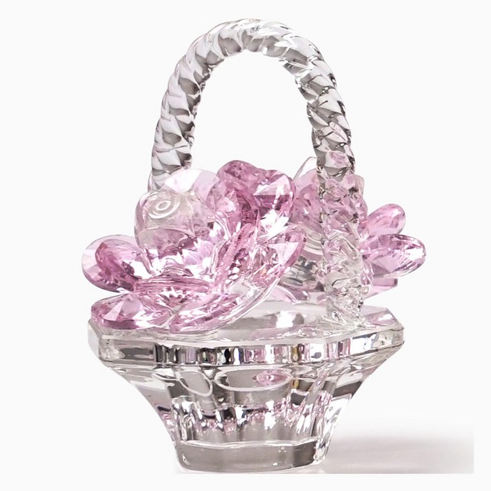 morningscent 인테리어 소품 미니어처 크리스탈 꽃화분