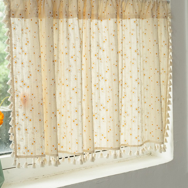 아티홈 스몰 플라워패턴 아일렛형 커튼