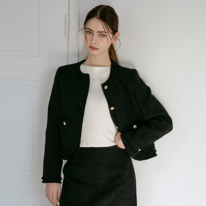 210에디트 여성용 트위드 자켓 ZF1JK510