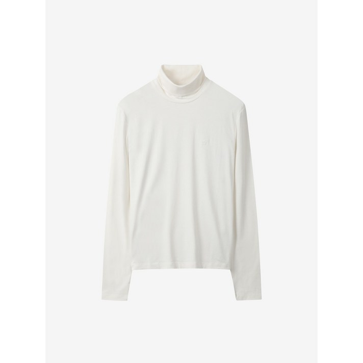 씨씨콜렉트 중계점 엠브로이더리 하이넥 슬림핏 티셔츠 E254PSM131 여성 겨울 폴라 이너티