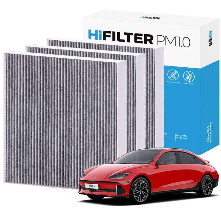 21 하이필터 PM1.0 활성탄 자동차 에어컨필터 현대