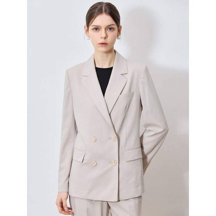 쉬즈미스 차르르 품격있는 베이직 더블 재킷 택가격 298000원