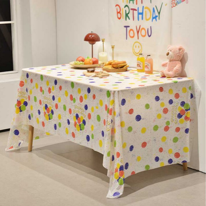 노마지니 홈파티 생일파티용품 테이블 식탁보