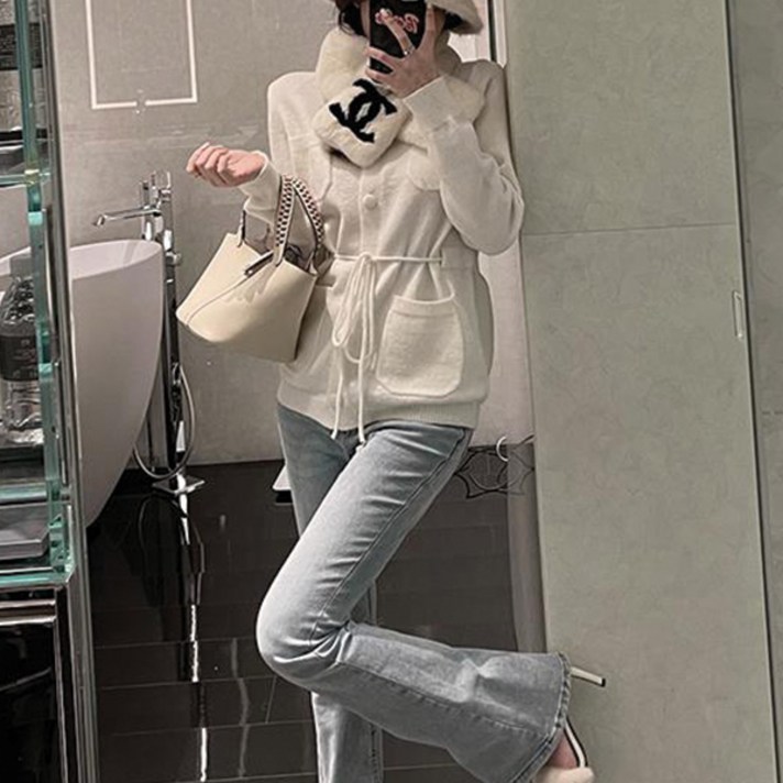 루나걸 부트 가디건 코트