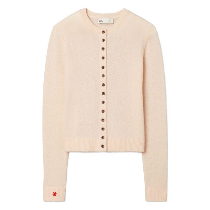 토리 버치 버튼 디테일 캐시미어 가디건