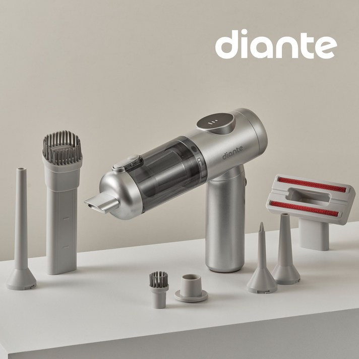 디안트 차량용 무선 청소기 BLDC 흡입력 좋은 진공청소기 에어건, Z30, 실버