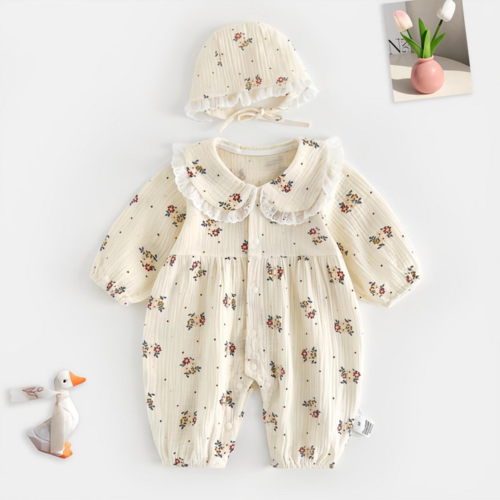 구름위에햇님 봄가을 아기외출우주복모자세트 HY2281329