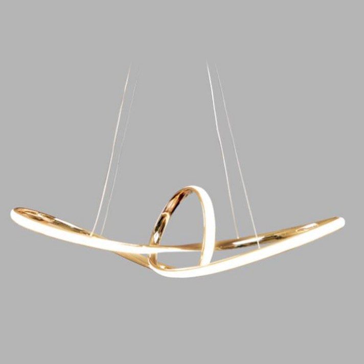 리본 펜던트 골드 LED 40W 전구색 식탁등 조명