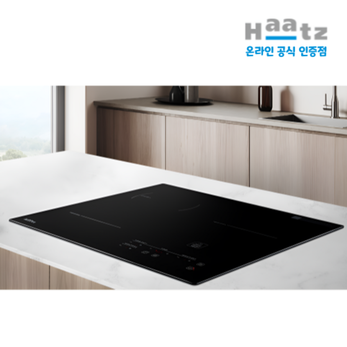 하츠 하이브리드 3구인덕션2구하이라이트1 전기레인지 쿡탑 IH365DTL, 빌트인, IH365DTL