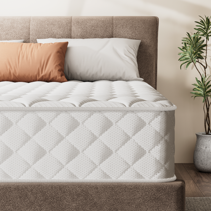 쉬리브 화이트 침대 매트리스 무음 독립스프링 매트리스, 20cm