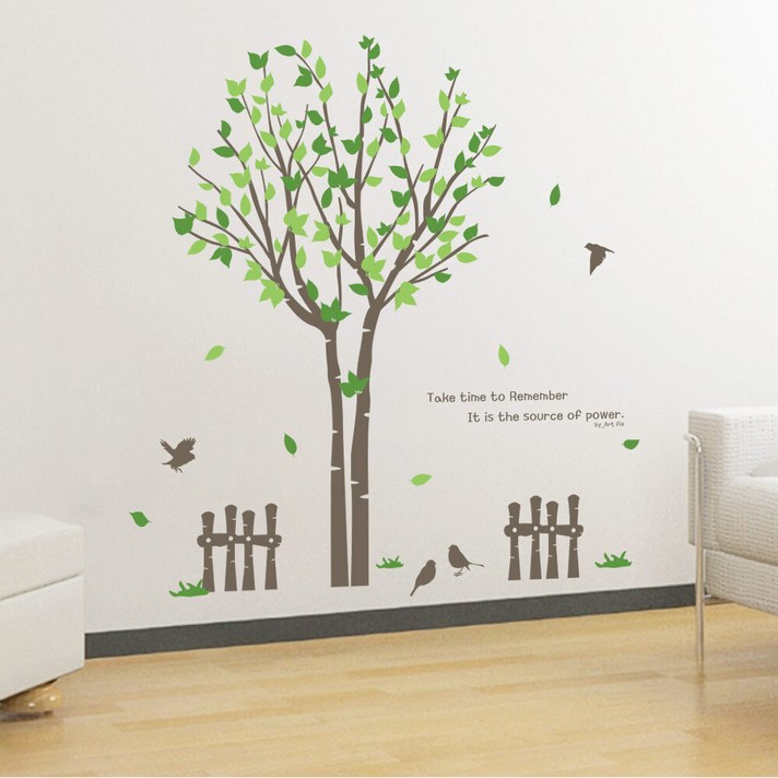 아트픽스 리무버블 인테리어 데코 스티커 벽지 시트지, IP205-기억하는나무