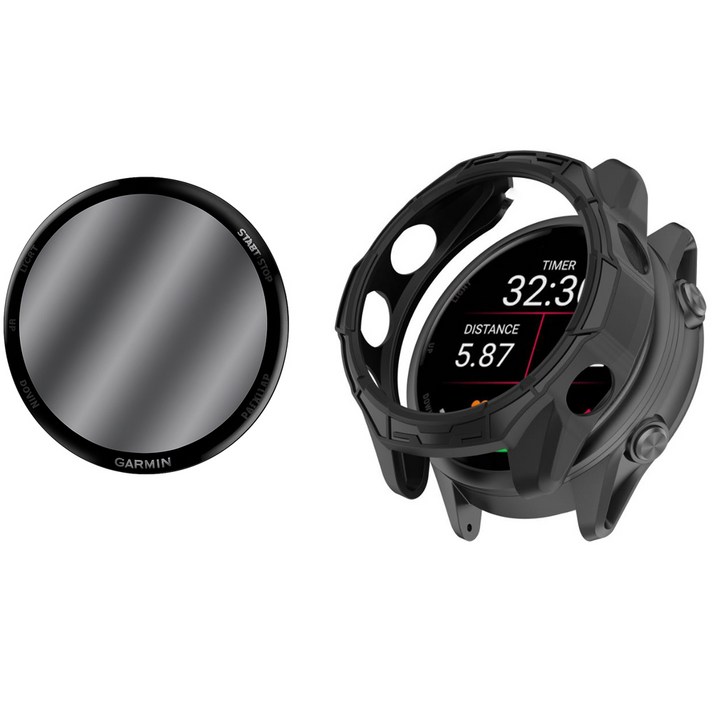 COCOGOGO가민 포러너 570 970 케이스3D강화나노강화필름 풀커버 실리콘 케이스