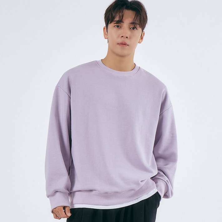 엘엑스티 퀄리티 좋은 국내생산 면100 오버핏 무지 헤비웨이트 맨투맨 티셔츠
