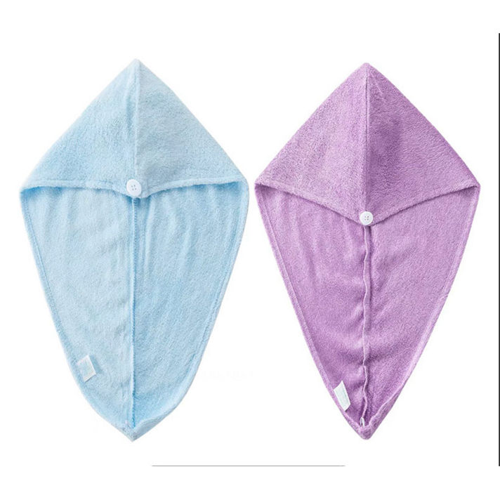 BAMFAM 100 대나무 소재 빠른 흡수 및 건조 헤어 타월 , 6025cm ,Purpleblue, 1개, 1개, Purpleblue