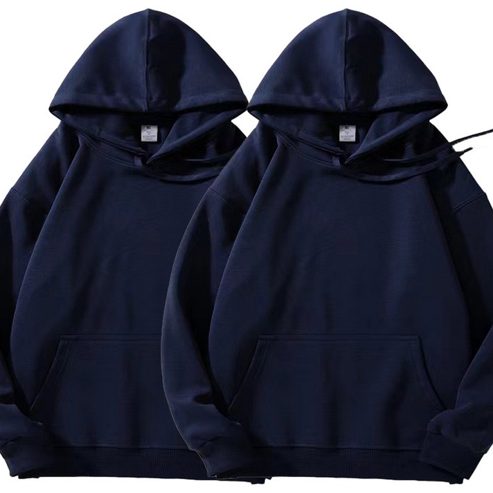 아모르주 오버핏 남녀공용 무지 후드티 11