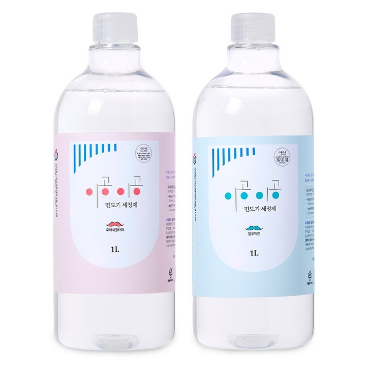 이공이공 면도기 세정액 1L  1L 묶음 면도날 세척 관리용품, 2개