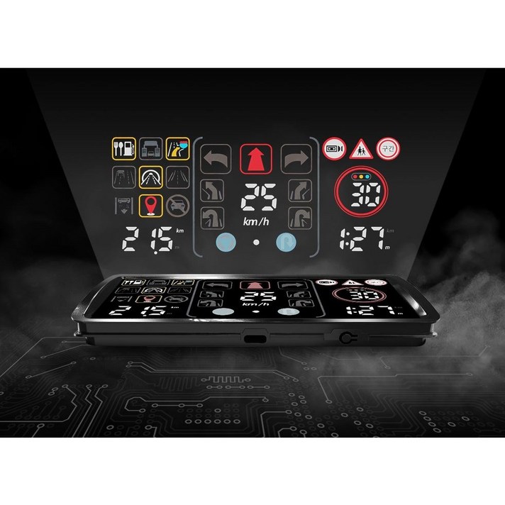 7인치 말로하는아리아 허드큐맥스 티맵 네비연동 HUDQ MAX 헤드업디스플레이 GPS, 1개, 전차종