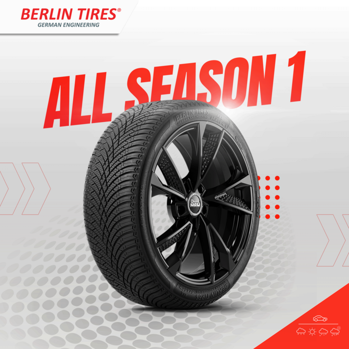 베를린타이어 올시즌1 Berlintires Allseason1 245-45-18 100W 올웨더타이어 3PMSF