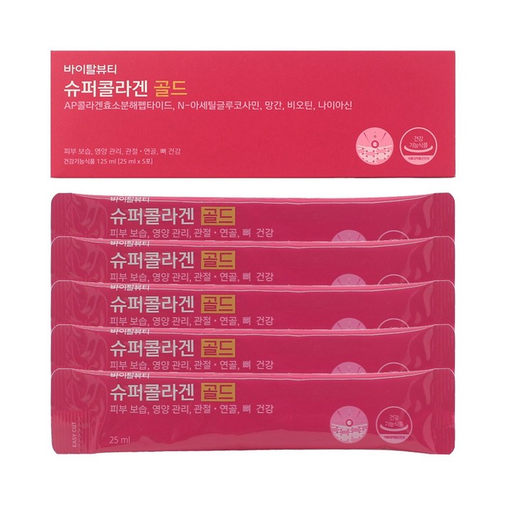 바이탈뷰티 슈퍼콜라겐 골드 시음용 30일분 5포 X 6개