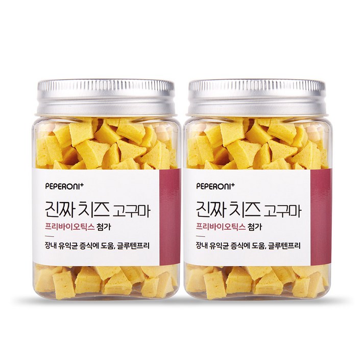 페페로니 애견용 져키, 치즈 + 고구마 혼합맛, 180g, 2개